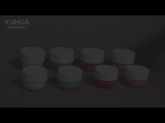 luxury cosmetic plastic jar with lid