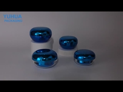 Blue or Custom Color Plastic Cream Jar for Body Butter Eye Cream or Face Cream