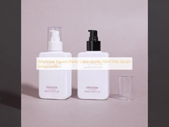 Wholesale Square Plastic Lotion Bottle 150ml Hair Serum pump bottle 