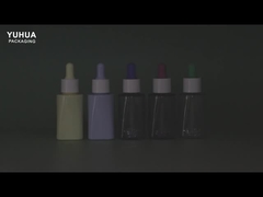 Printing Logo 50ml PET Serum Dropper Bottles For Essential Oils And Skincare