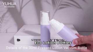 Recyclable Lotion Bottles Airless Pump Eco Packaging