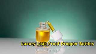 Leak Proof Serum Dropper Bottles Luxury Packaging