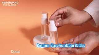 30ml Glass Foundation Bottles Premium Packaging